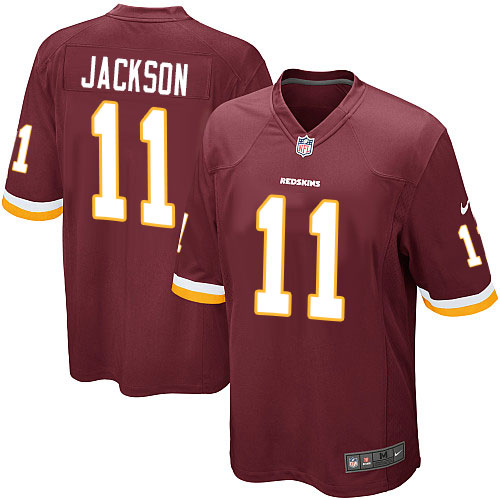 Youth Game DeSean Jackson Nike Jersey Burgundy Red Home - #11 NFL Washington Redskins